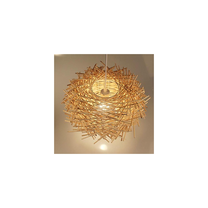 Moderná rural Cany Art tkaná ratanová jednohlavová závesná lampa