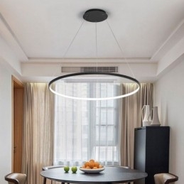 Stmievateľné závesné svietidlo s priemerom 80 cm, moderný dizajn