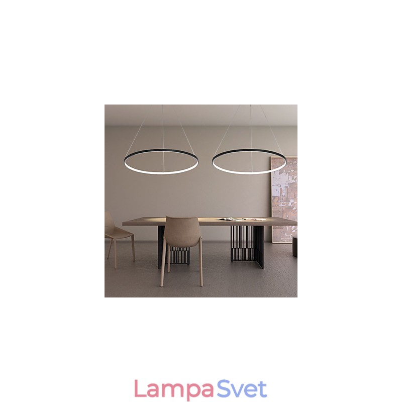 Stmievateľné závesné svietidlo s priemerom 80 cm, moderný dizajn