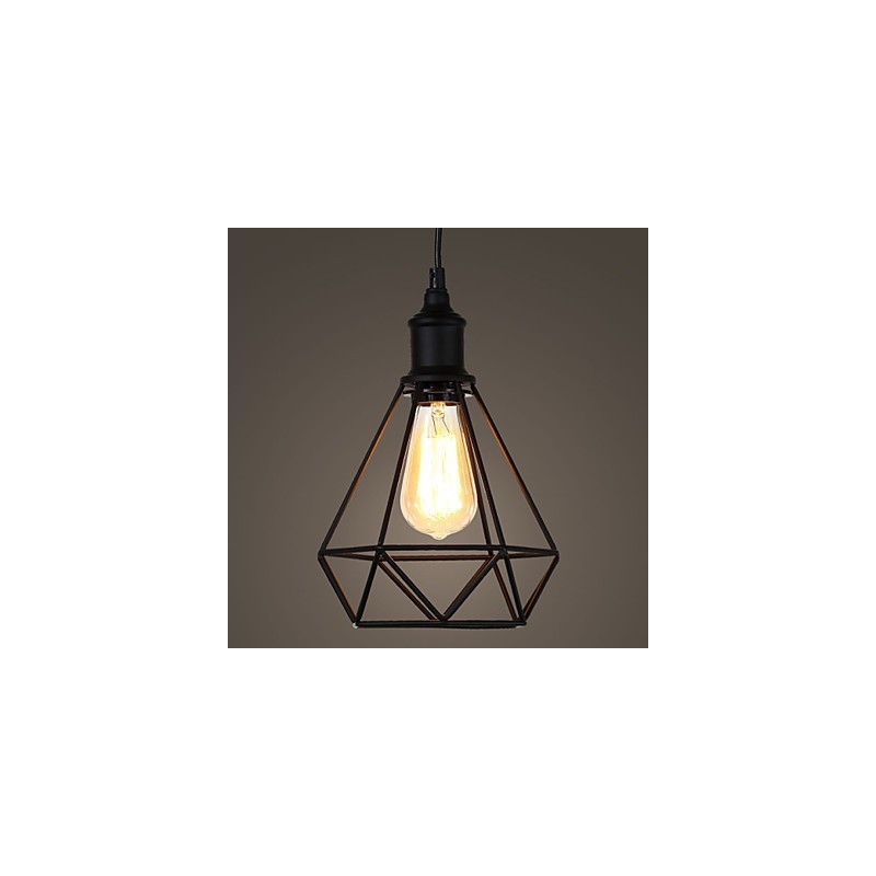 Americký malý oceľový prívesok na vtáčiu klietku Vintage retro DIY Drop Light priemyselné svietidlo pre domácu dekoráciu