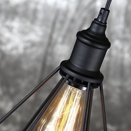 Americký malý oceľový prívesok na vtáčiu klietku Vintage retro DIY Drop Light priemyselné svietidlo pre domácu dekoráciu