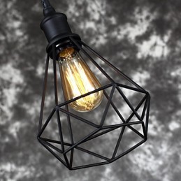 Americký malý oceľový prívesok na vtáčiu klietku Vintage retro DIY Drop Light priemyselné svietidlo pre domácu dekoráciu