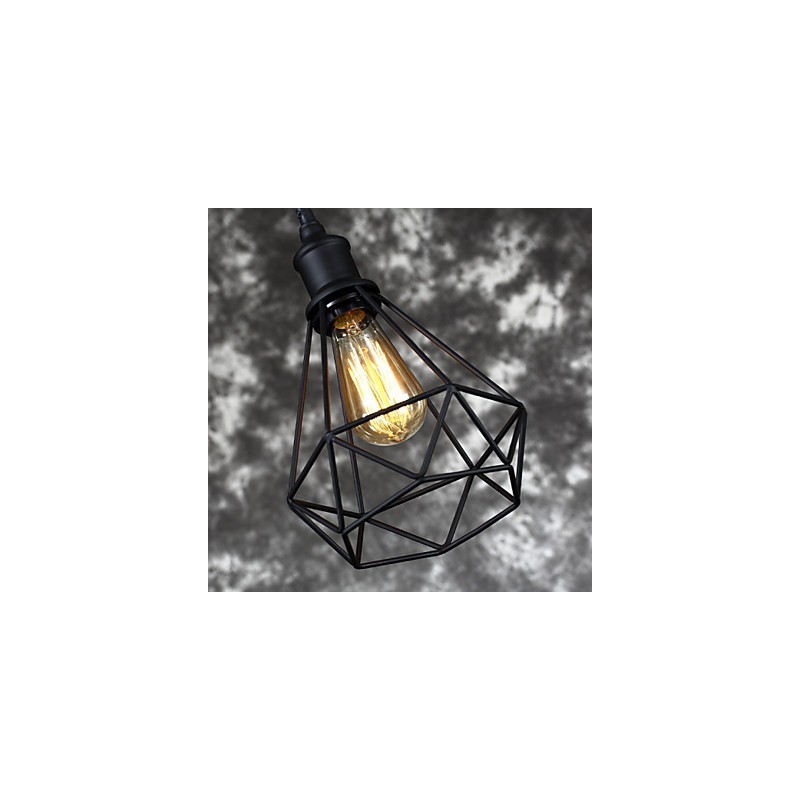 Americký malý oceľový prívesok na vtáčiu klietku Vintage retro DIY Drop Light priemyselné svietidlo pre domácu dekoráciu