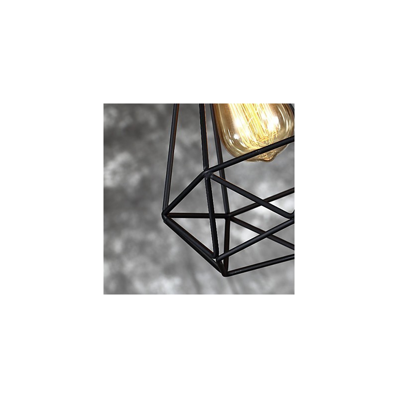 Americký malý oceľový prívesok na vtáčiu klietku Vintage retro DIY Drop Light priemyselné svietidlo pre domácu dekoráciu