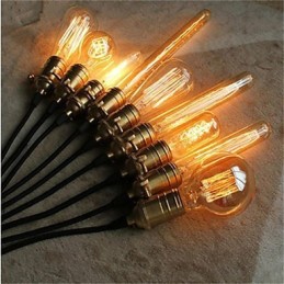 Americká retro minimalistická jednoduchá medená lusterová lampa