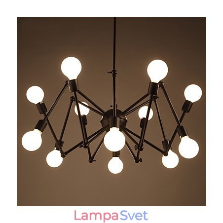 American Loft Black Lights Iron Spider Luster s 12 hlavami American Loft Black Lights Iron Spider Luster s 12 hlavami