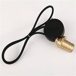 Americká retro minimalistická jednoduchá medená lusterová lampa