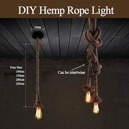 1 Ľahké DIY umelecké konopné lano Ľahké kreatívne konopné lano Droplight