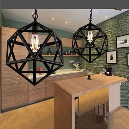 Retro industriálne svietidlo droplight šesťsten umelecká originalita tepané železo Pendant Light