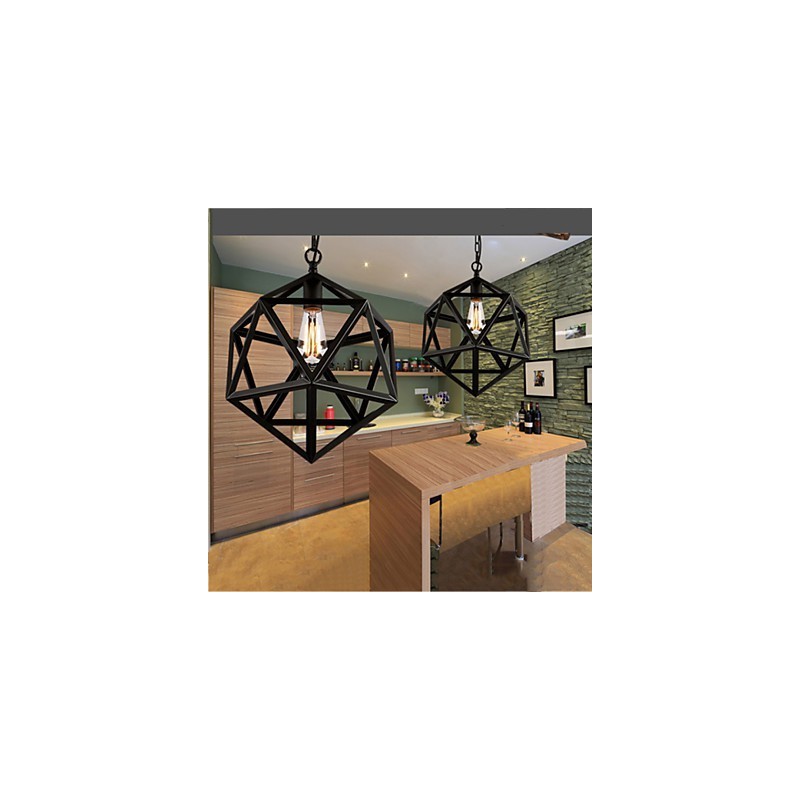 Retro industriálne svietidlo droplight šesťsten umelecká originalita tepané železo Pendant Light