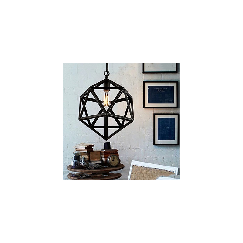 Retro industriálne svietidlo droplight šesťsten umelecká originalita tepané železo Pendant Light