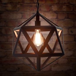 Retro industriálne svietidlo droplight šesťsten umelecká originalita tepané železo Pendant Light