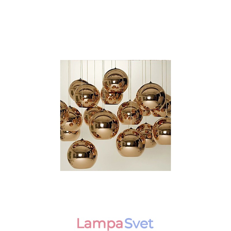 Creative Simple Glass Nordic Retro galvanické guľové závesné svietidlo