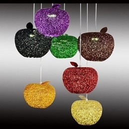 Tkaný hliníkový luster so siedmimi hlavovými lampami Apple