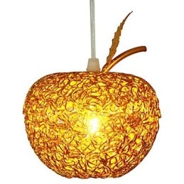 Tkaný hliníkový luster so siedmimi hlavovými lampami Apple