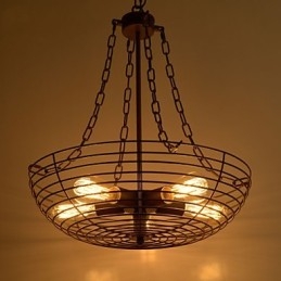 Retro klasické kovové stropné svietidlá Jednoduché závesné svietidlá Závesná kaviarenská lampa