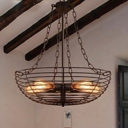 Retro klasické kovové stropné svietidlá Jednoduché závesné svietidlá Závesná kaviarenská lampa
