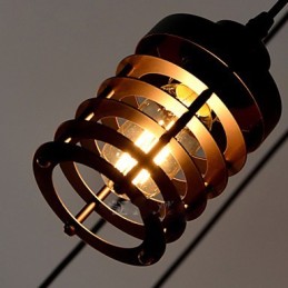 Vintage Edison viacnásobné nastaviteľné stropné svietidlo pre domácich majstrov Svetlo Závesné osvetlenie Luster Moderné elegantné priemyselné stolovanie