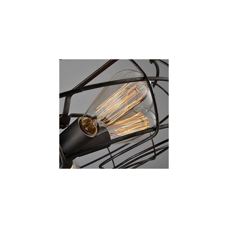 Podkrovné Vintage kreatívne osvetlenie Lampy Americký vidiecky minimalistický železný priemyselný ventilátorový luster