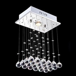 Moderná súčasná tradičná klasická rustikálna chata Vintage Country Island Crystal Mini štýl galvanicky pokovovaná