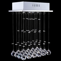 Moderná súčasná tradičná klasická rustikálna chata Vintage Country Island Crystal Mini štýl galvanicky pokovovaná