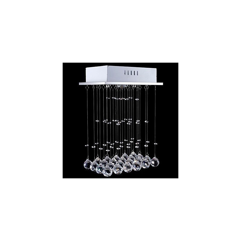Moderná súčasná tradičná klasická rustikálna chata Vintage Country Island Crystal Mini štýl galvanicky pokovovaná