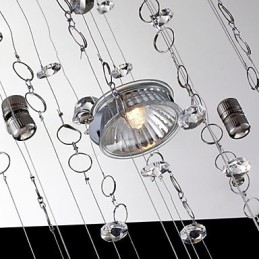 Moderná súčasná tradičná klasická rustikálna chata Vintage Country Island Crystal Mini štýl galvanicky pokovovaná