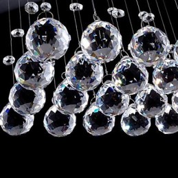 Moderná súčasná tradičná klasická rustikálna chata Vintage Country Island Crystal Mini štýl galvanicky pokovovaná