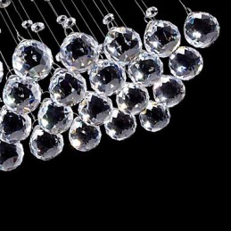 Moderná súčasná tradičná klasická rustikálna chata Vintage Country Island Crystal Mini štýl galvanicky pokovovaná