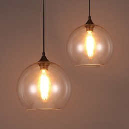 Creative Nordic Contracted Rural Glass Ball Single Head DropLight
