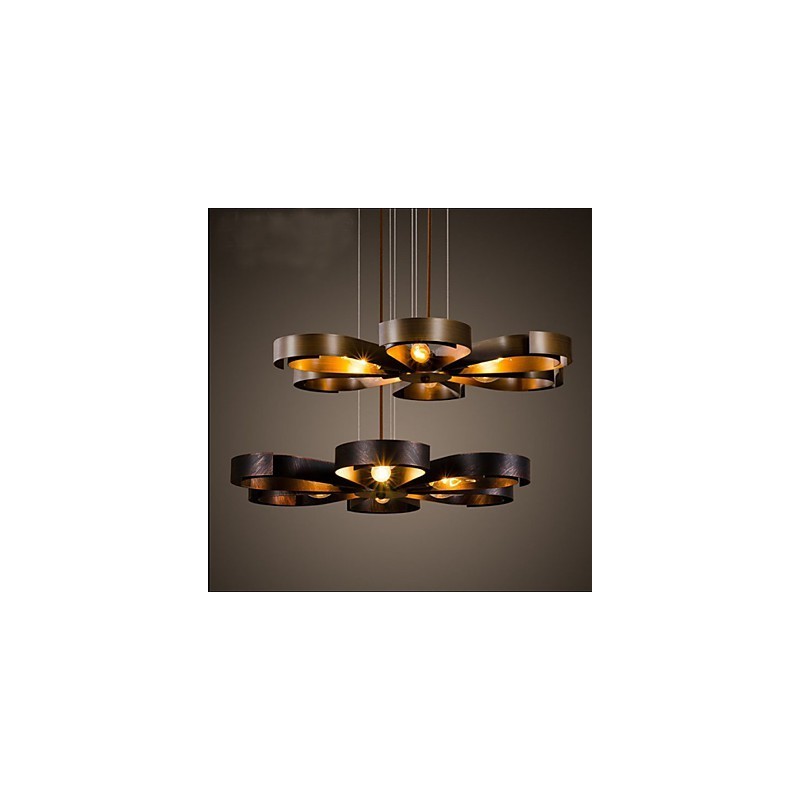 American Country Iron Industrial Wind Závesná lampa