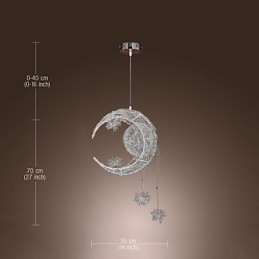 Moderné galvanizované kovové závesné svietidlo v mini štýle Globe