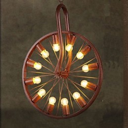 Retro prívesok na kolieska na starú priemyselnú závesnú lampu A