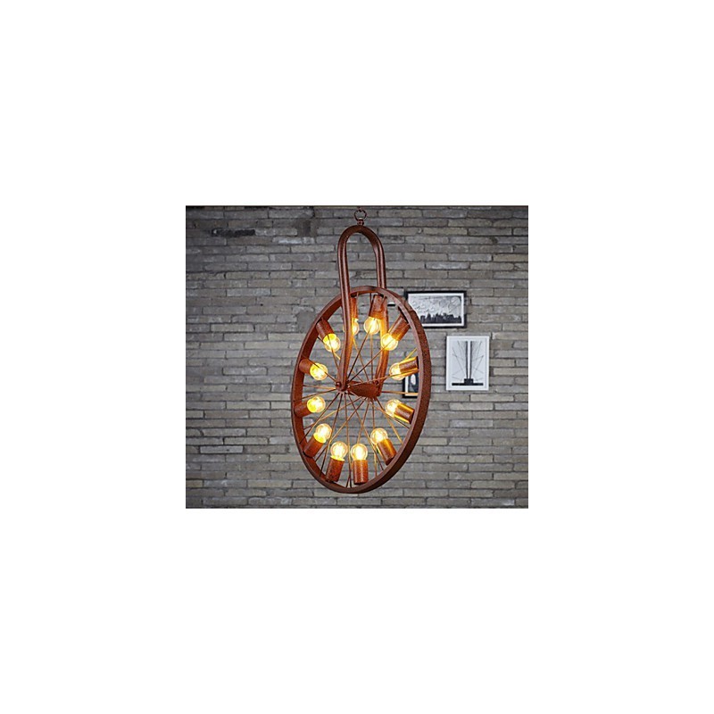 Retro prívesok na kolieska na starú priemyselnú závesnú lampu A