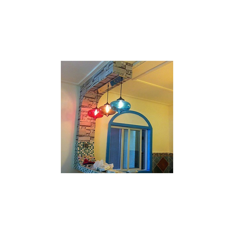 Závesné svietidlo Bubble Design 1 s priehľadným tienidlom