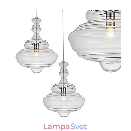 Umelecká závesná lampa 1 Svetlá Moderná Jednoduchosť Bezfarebné číre sklo Umelecká závesná lampa 1 Svetlá Moderná Jednoduchosť Bezfarebné číre sklo