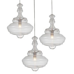 Umelecká závesná lampa 1 Svetlá Moderná Jednoduchosť Bezfarebné číre sklo
