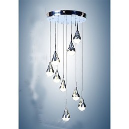 Lampy a lucerny Schodisková 9 hlavová stropná lampa