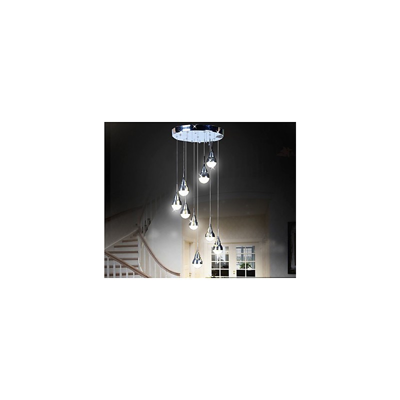 Lampy a lucerny Schodisková 9 hlavová stropná lampa
