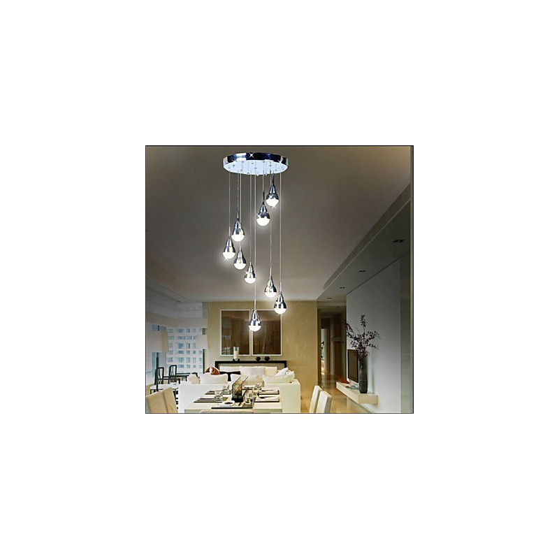 Lampy a lucerny Schodisková 9 hlavová stropná lampa