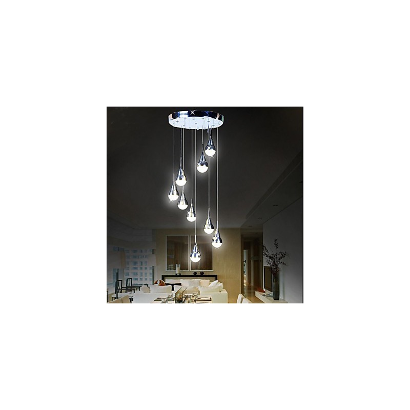 Lampy a lucerny Schodisková 9 hlavová stropná lampa