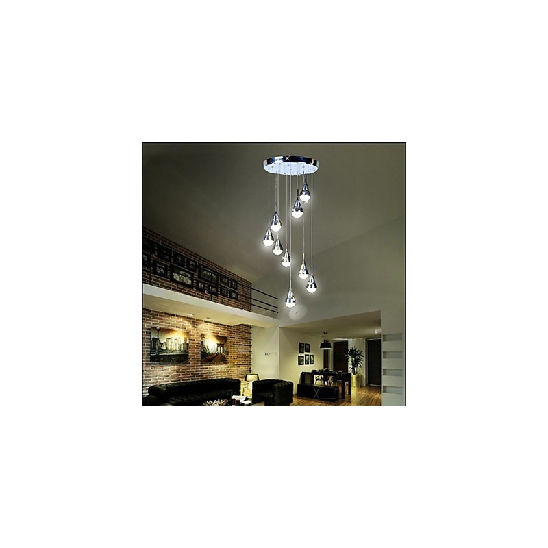 Lampy a lucerny Schodisková 9 hlavová stropná lampa