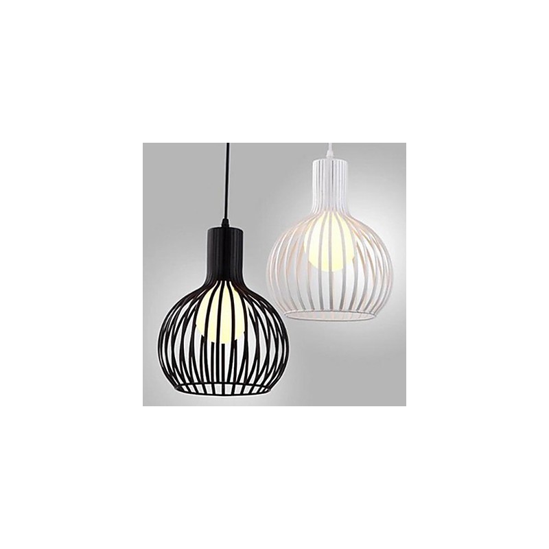 Americká retro zmluvná kovaná železná lusterová lampa z klietky