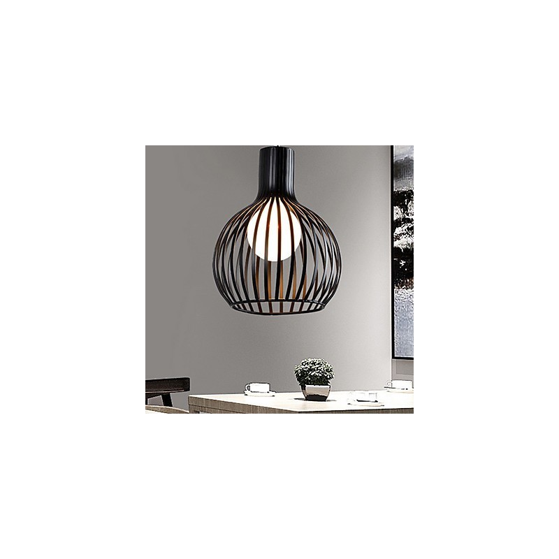 Americká retro zmluvná kovaná železná lusterová lampa z klietky