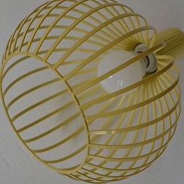 Americká retro zmluvná kovaná železná lusterová lampa z klietky