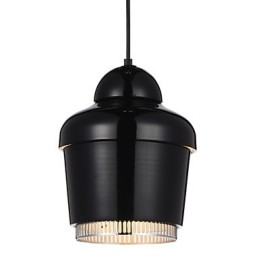 Závesná lampa 1 Svetlá Moderná Jednoduchosť Zlatá Chrómová Čierna Biela Kovový luster z uhlíkovej ocele