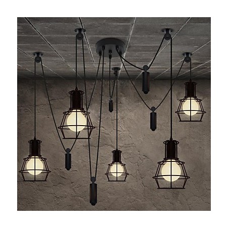 5 hlavový luster Rustic Lodge Vintage Retro Country Metal 5 hlavový luster Rustic Lodge Vintage Retro Country Metal
