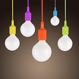 Mini prívesok 1 svetlý moderný minimalistický silikónové cukríkové farby