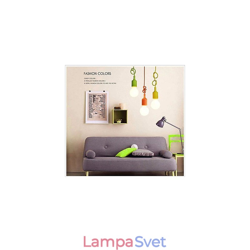 Mini prívesok 1 svetlý moderný minimalistický silikónové cukríkové farby