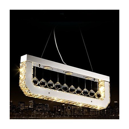 Krištáľový luster Droplight obdĺžnikového žltého svetla Krištáľový luster Droplight obdĺžnikového žltého svetla